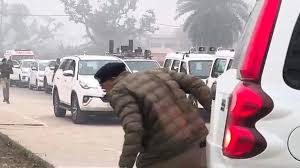 नीतीश के कारकेड की गाड़ी से डीएसपी को टक्कर, गाड़ी बैक की जा रही थी